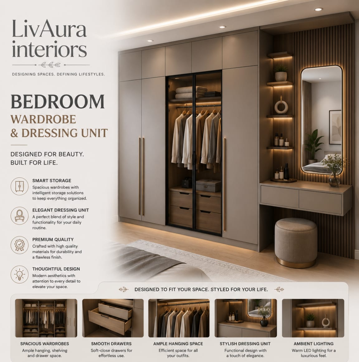 LivAura Interiors design studio workspace